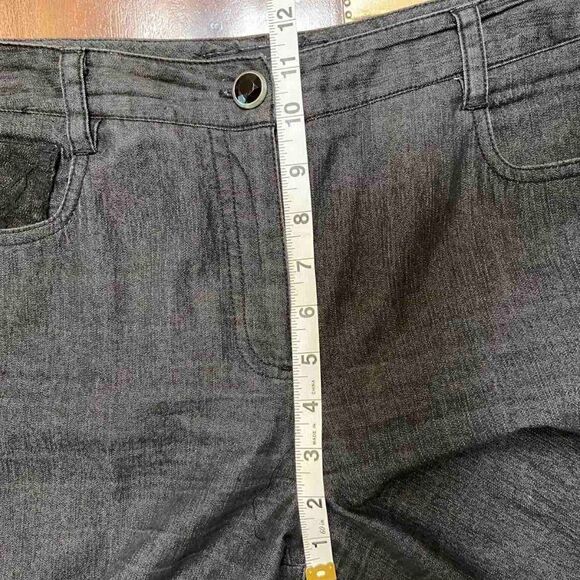 Larry Levine Women's grey with Lace Stripes Trousers Straight Fit size 8 - Picture 12 of 12